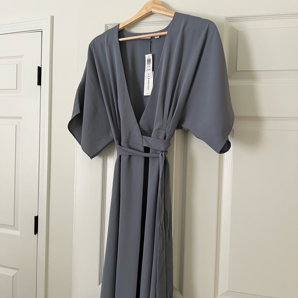 Aritzia Babaton Slate Long Sleeve Dress - Picture 5 of 6